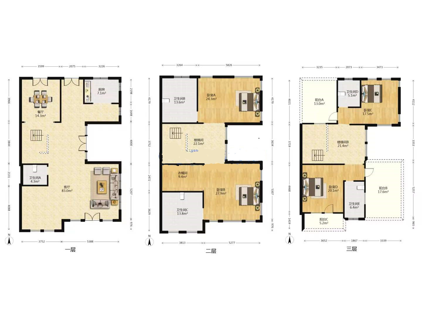 顺发御园 4室3厅3卫 326m&sup2;