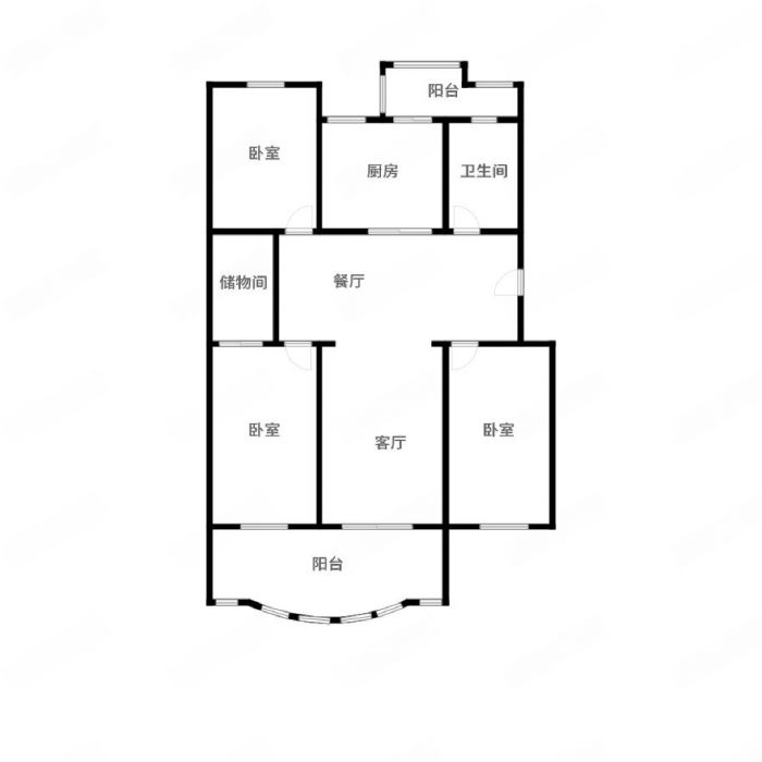 翡翠花园 3室2厅2卫 135.1m&sup2;