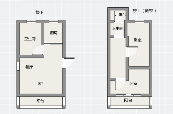 天都花苑 2室1厅1卫 61.76m&sup2;