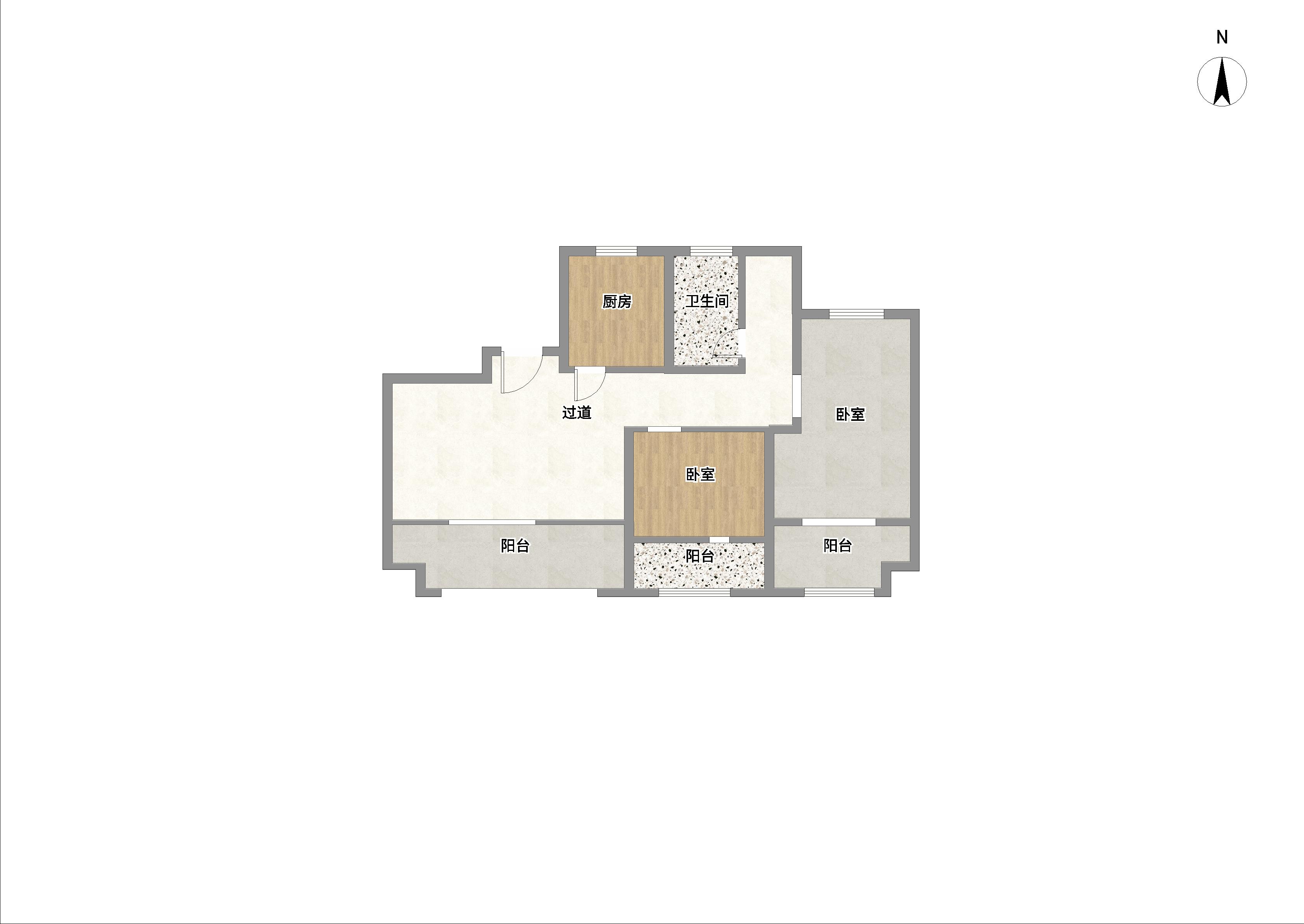 世茂新界 3室2厅1卫 88m²
