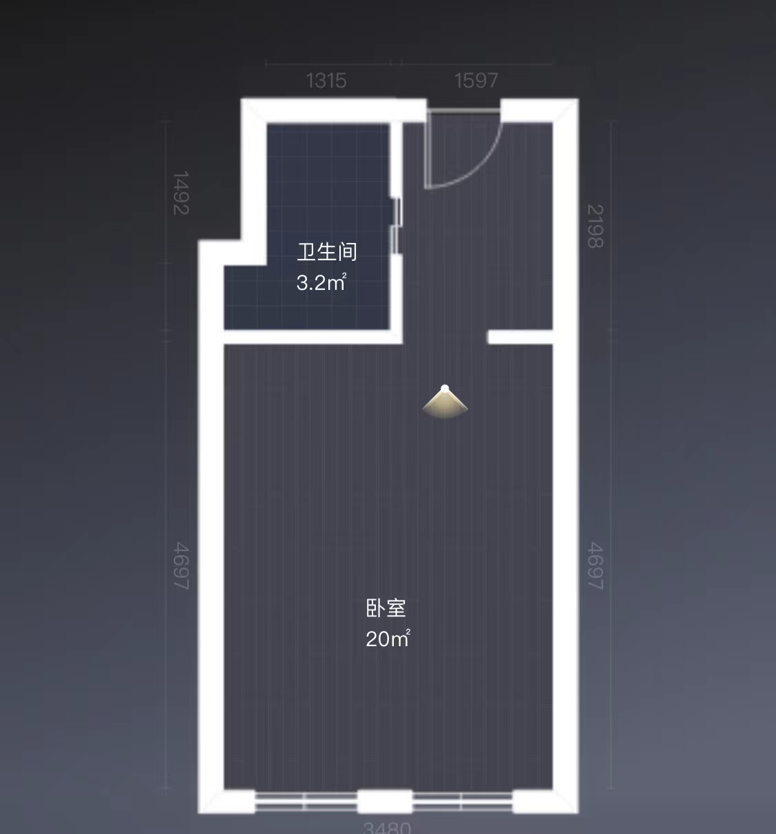 飞马国际 1室1厅1卫 62m&sup2;