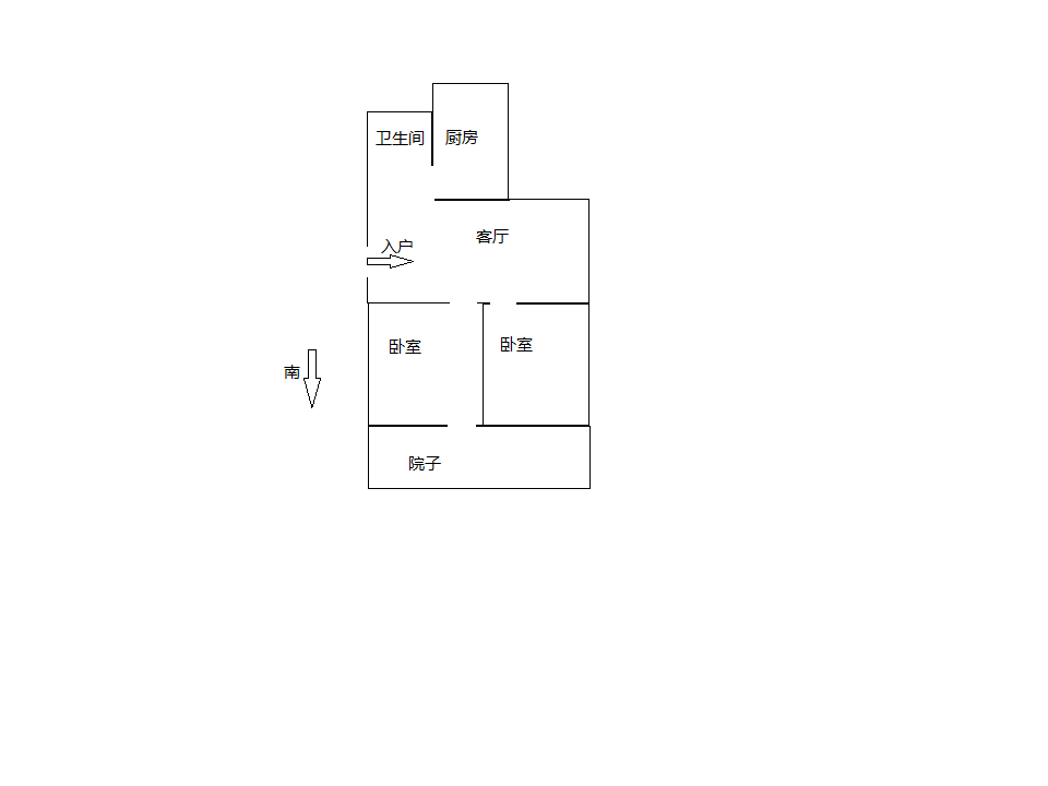 光明南村 2室1厅1卫 67.00m&sup2;