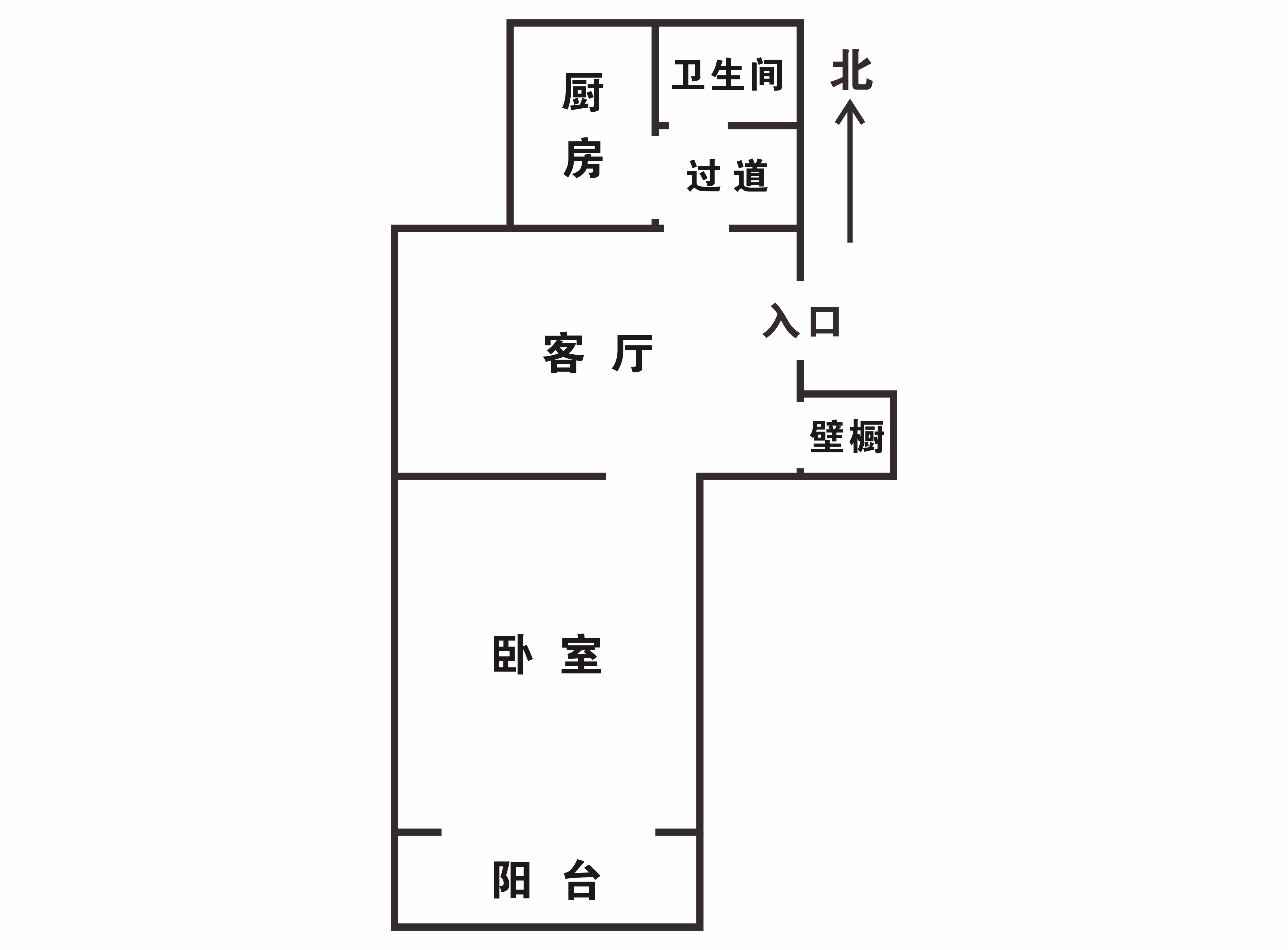 郭里园 1室1厅1卫 50.4m&sup2;