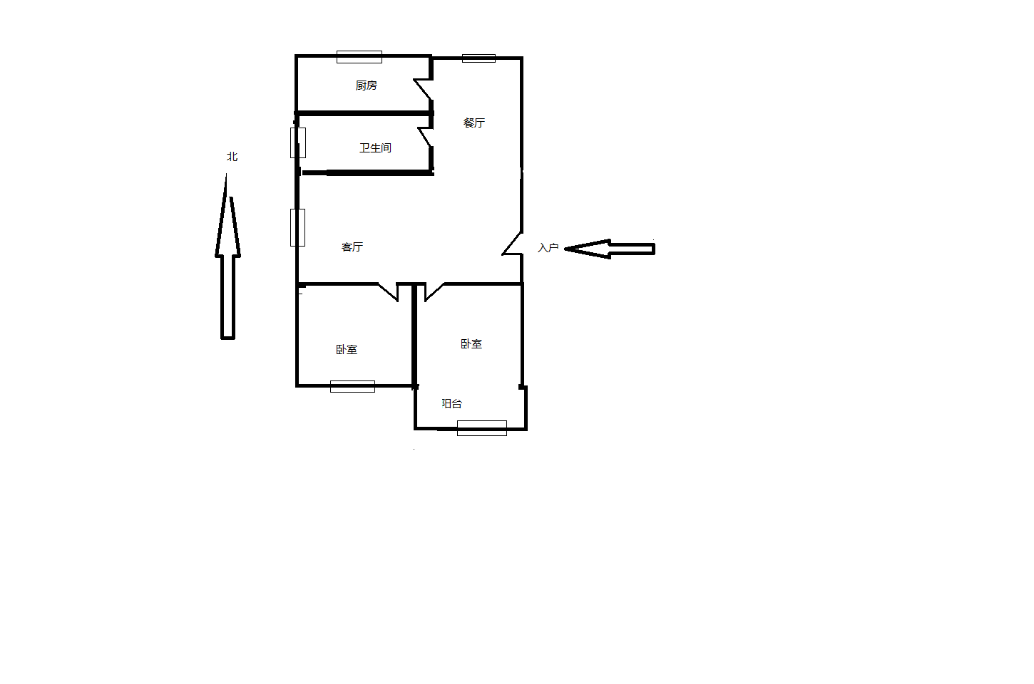 虹桥南村 2室1厅1卫 78.59m&sup2;
