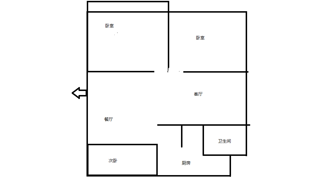 南川园新村 2室2厅1卫 95.23m&sup2;