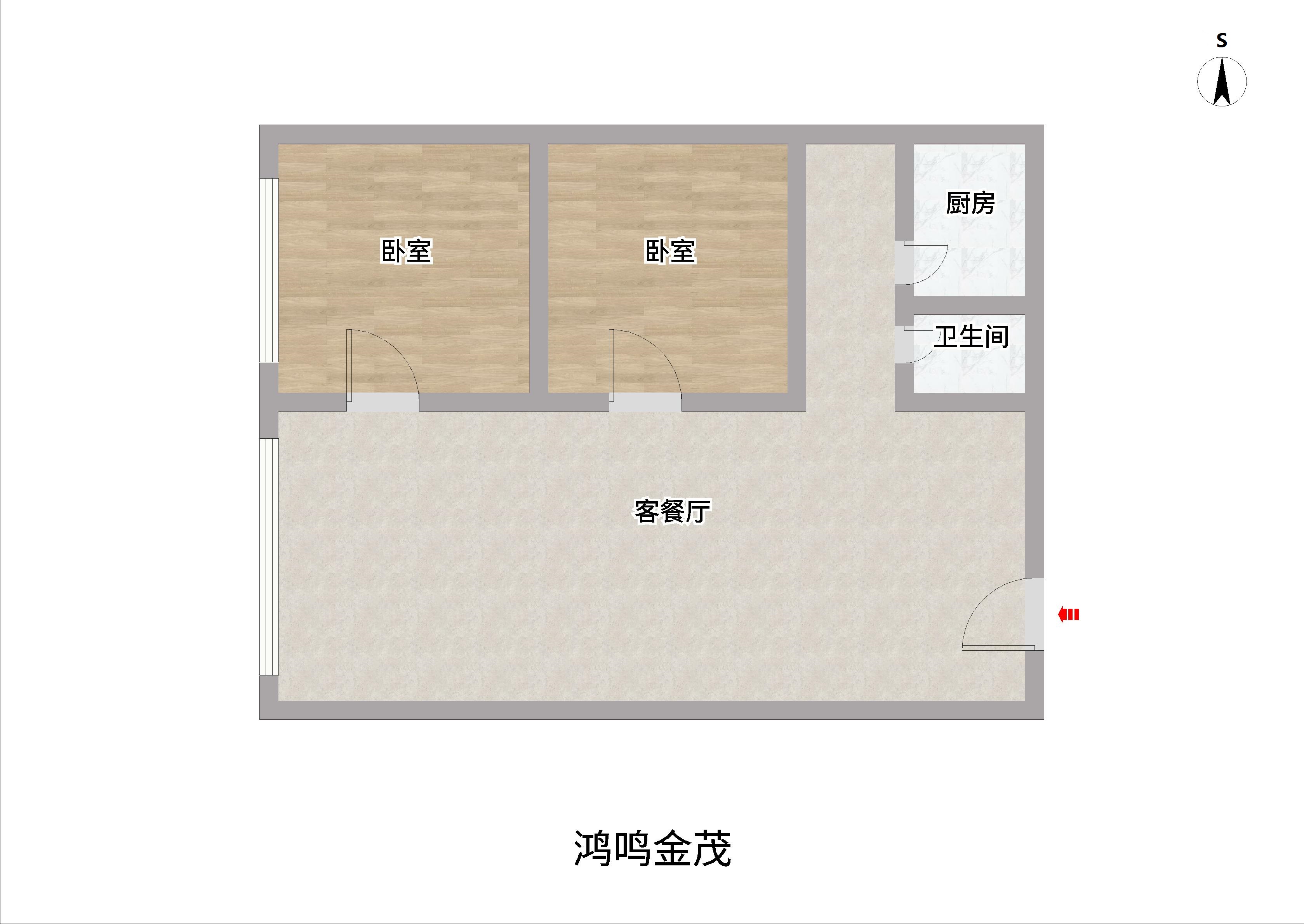 中房海梦城 2室2厅1卫 150m&sup2;