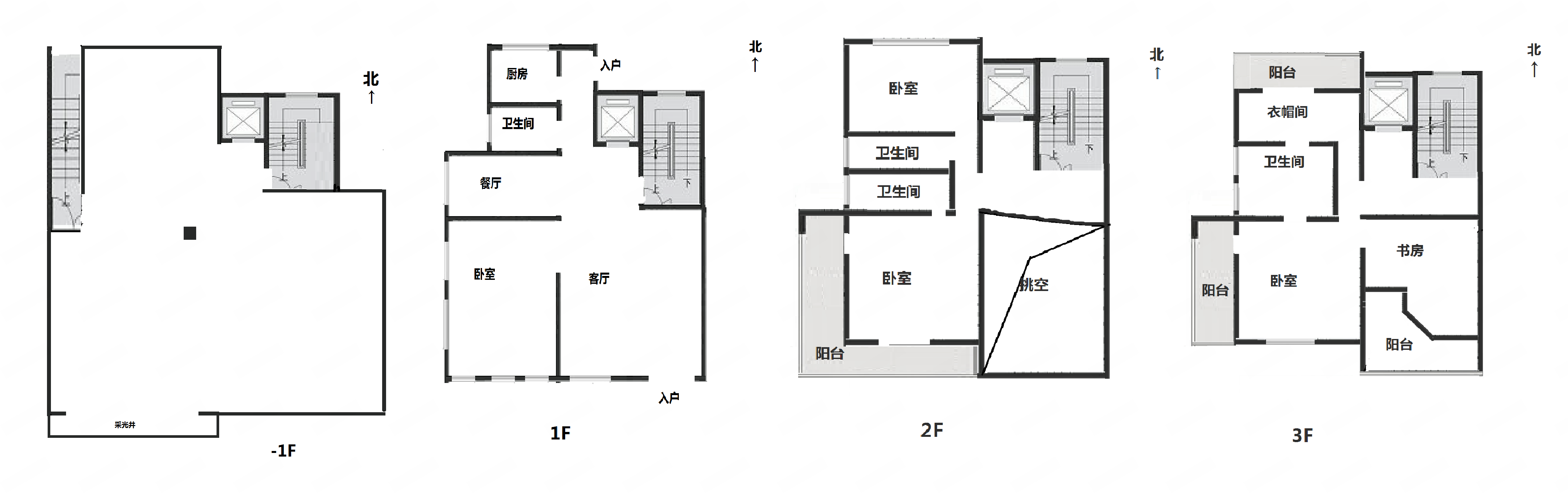 城市嘉苑 4室2厅3卫 298.00m&sup2;
