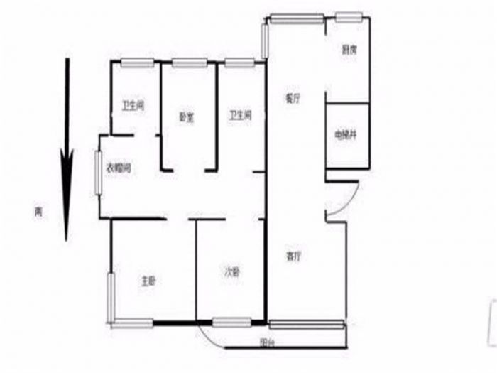 文景嘉苑 3室2厅2卫 168m&sup2;
