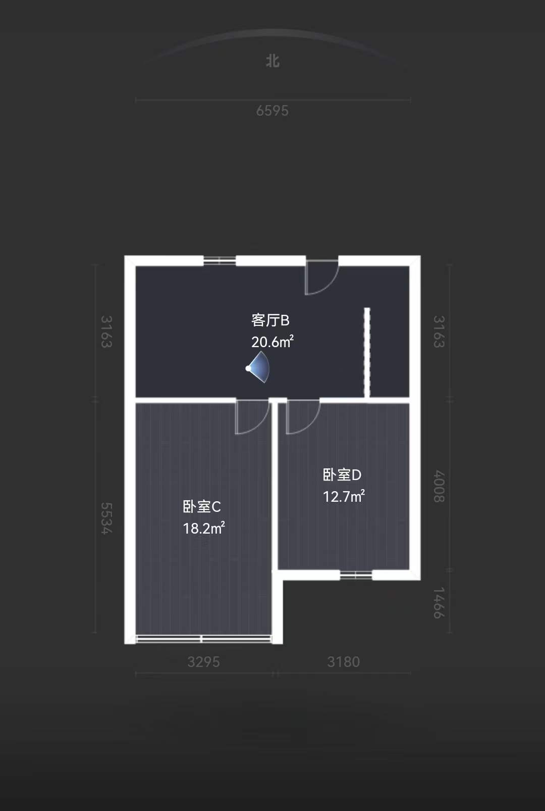 学田北苑 3室2厅1卫 91.55m&sup2;