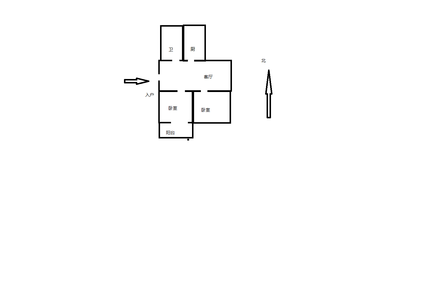 将军一园 2室1厅1卫 72.88m&sup2;