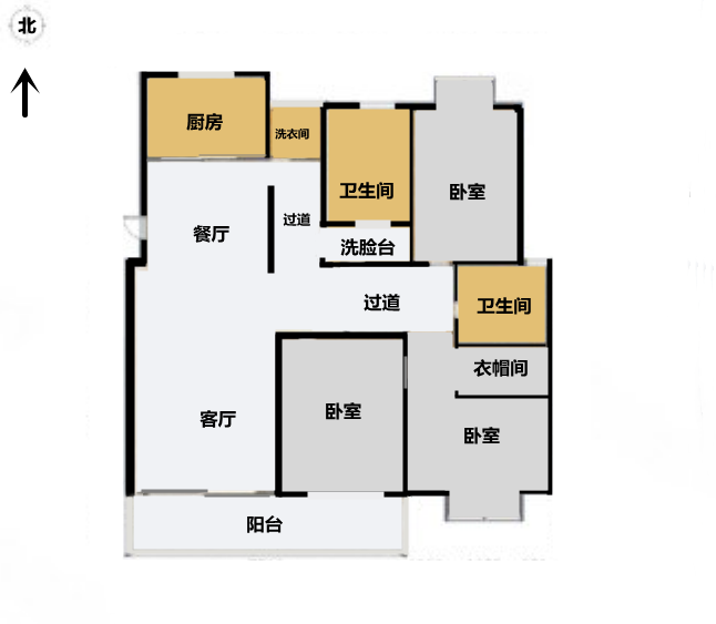 天安花园 3室2厅2卫 148.35m&sup2;