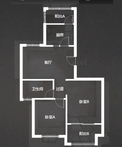 百花馨苑 2室1厅1卫 88m&sup2;