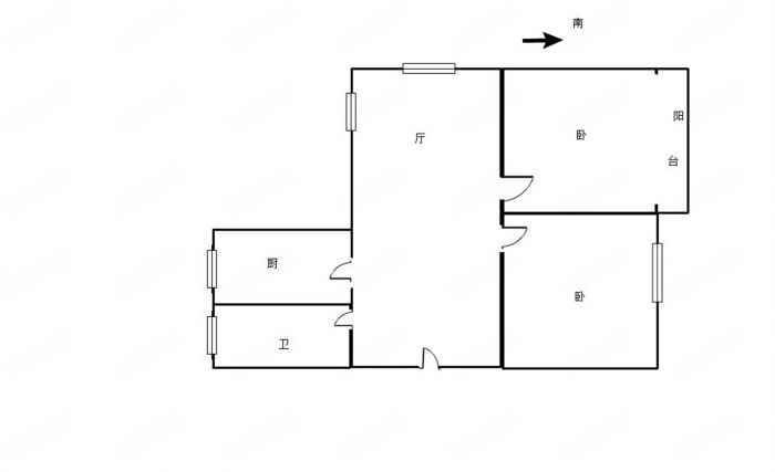 光明新村 2室1厅1卫 71m&sup2;