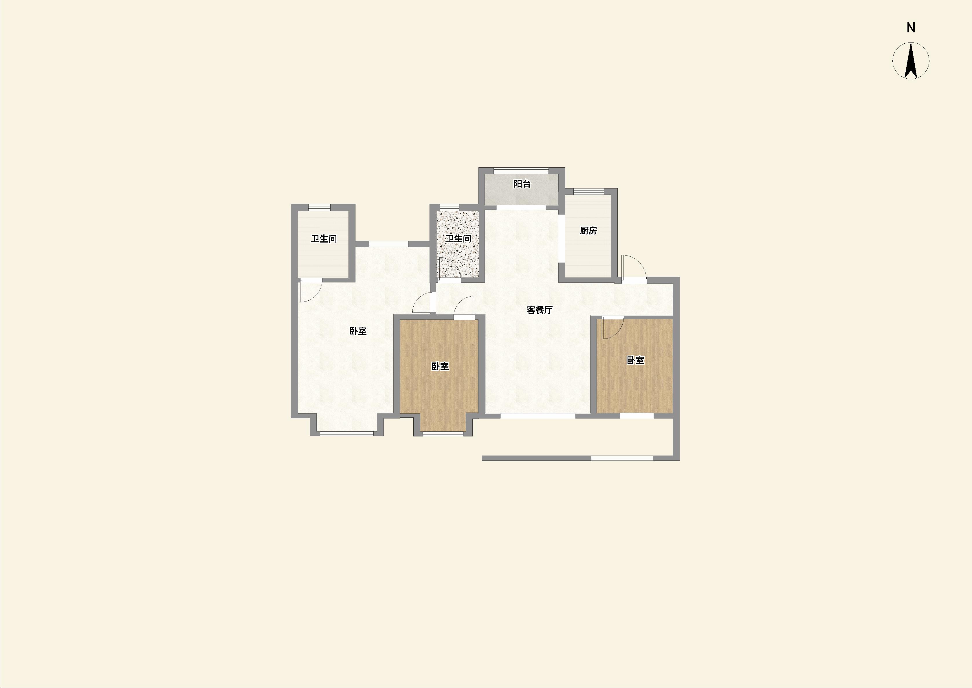 世茂九龙庭 4室2厅2卫 144.00m&sup2;