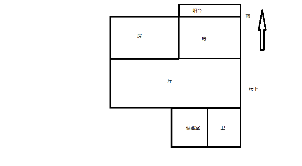北郭东村北区 2室1厅1卫 76m&sup2;