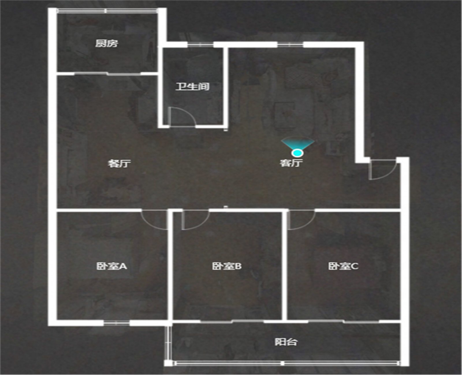 江海佳苑 3室2厅1卫 120.00m&sup2;