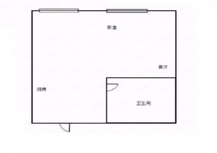 五洲国际广场 2室1厅1卫 45.00m&sup2;