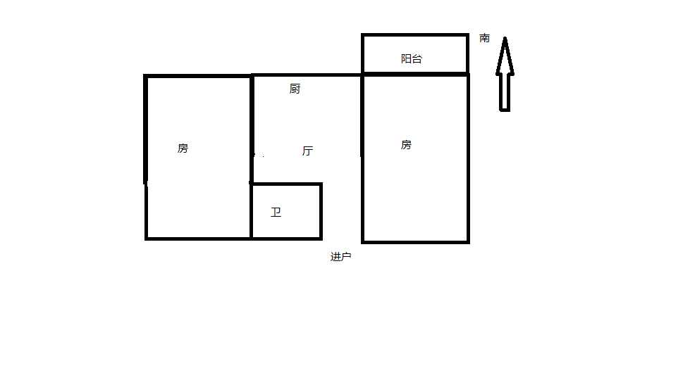 北街新村 2室1厅1卫 59.83m&sup2;