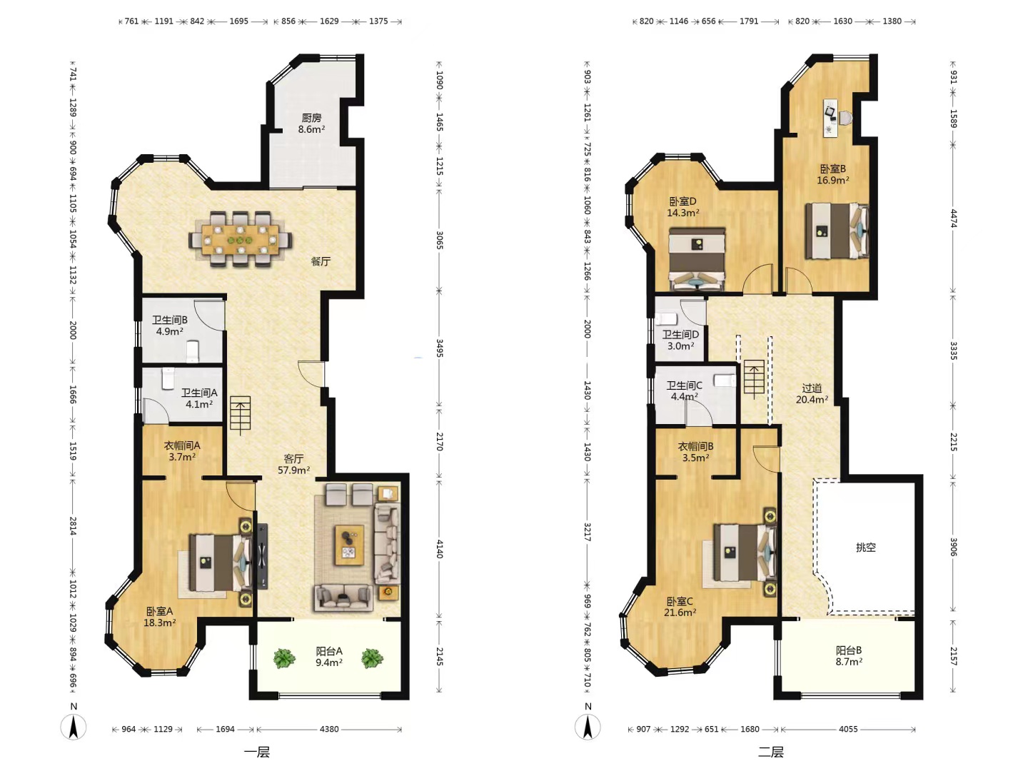 帝奥世伦名郡 4室3厅3卫 263m&sup2;