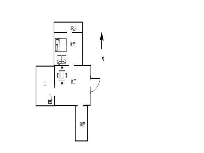 易家桥新村 1室1厅1卫 45m&sup2;