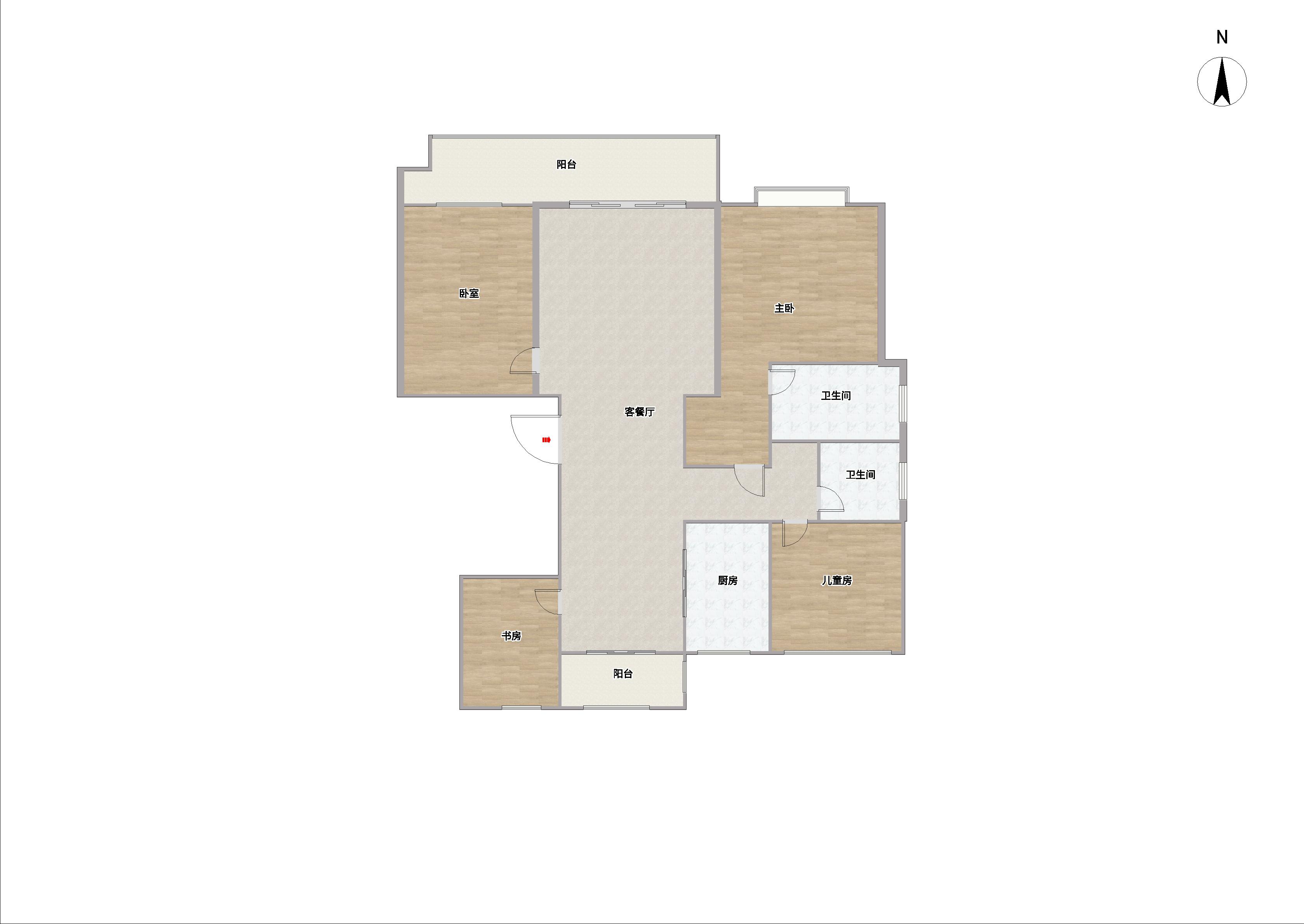 世茂云锦 3室2厅2卫 125m&sup2;