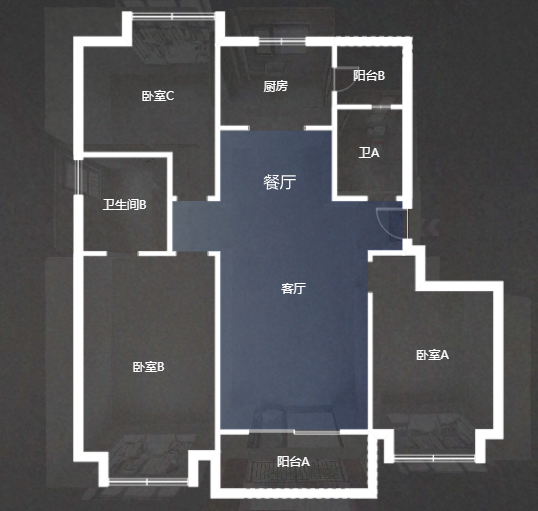 星湖郡 3室2厅2卫 130m&sup2;