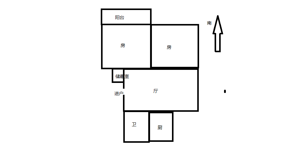 北郭东村北区 2室2厅1卫 75.00m&sup2;