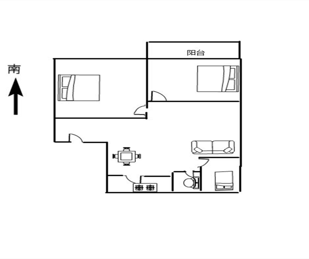 新建路新村(新建花苑) 3室2厅1卫 104.28m&sup2;