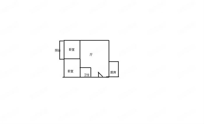 虹桥新村(朝霞路) 2室1厅1卫 61.8m&sup2;