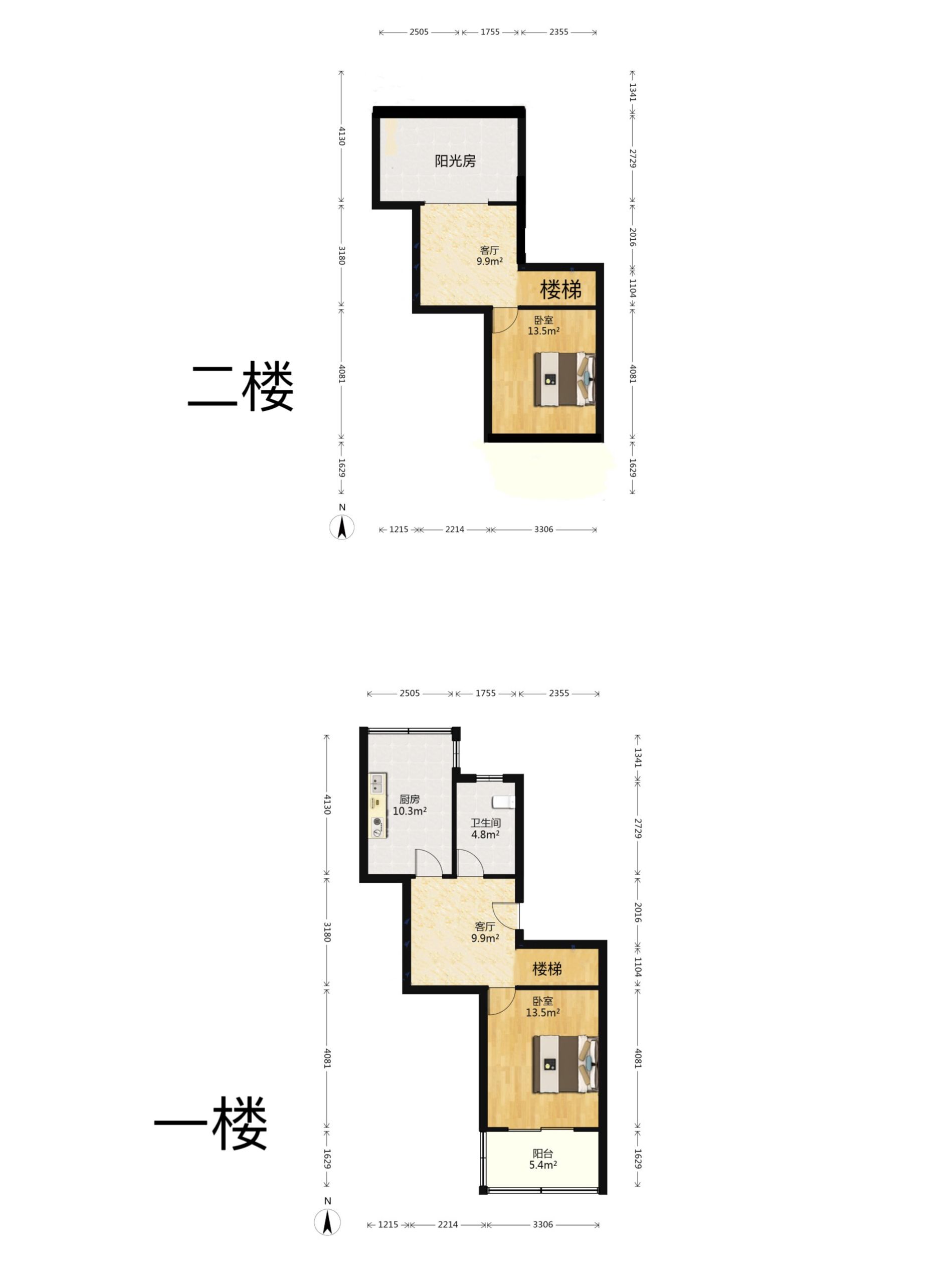 五一新村东区 2室1厅1卫 51.72m&sup2;