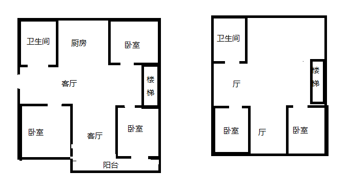 海韵花园 5室2厅2卫 125m&sup2;