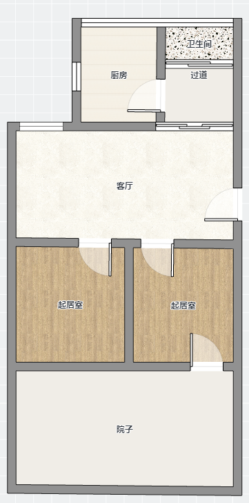 北濠桥东村 2室1厅1卫 69m&sup2;