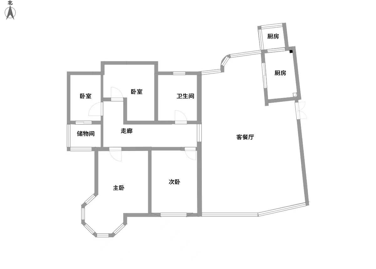 优山美地花园南区 4室6厅3卫 194.00m&sup2;