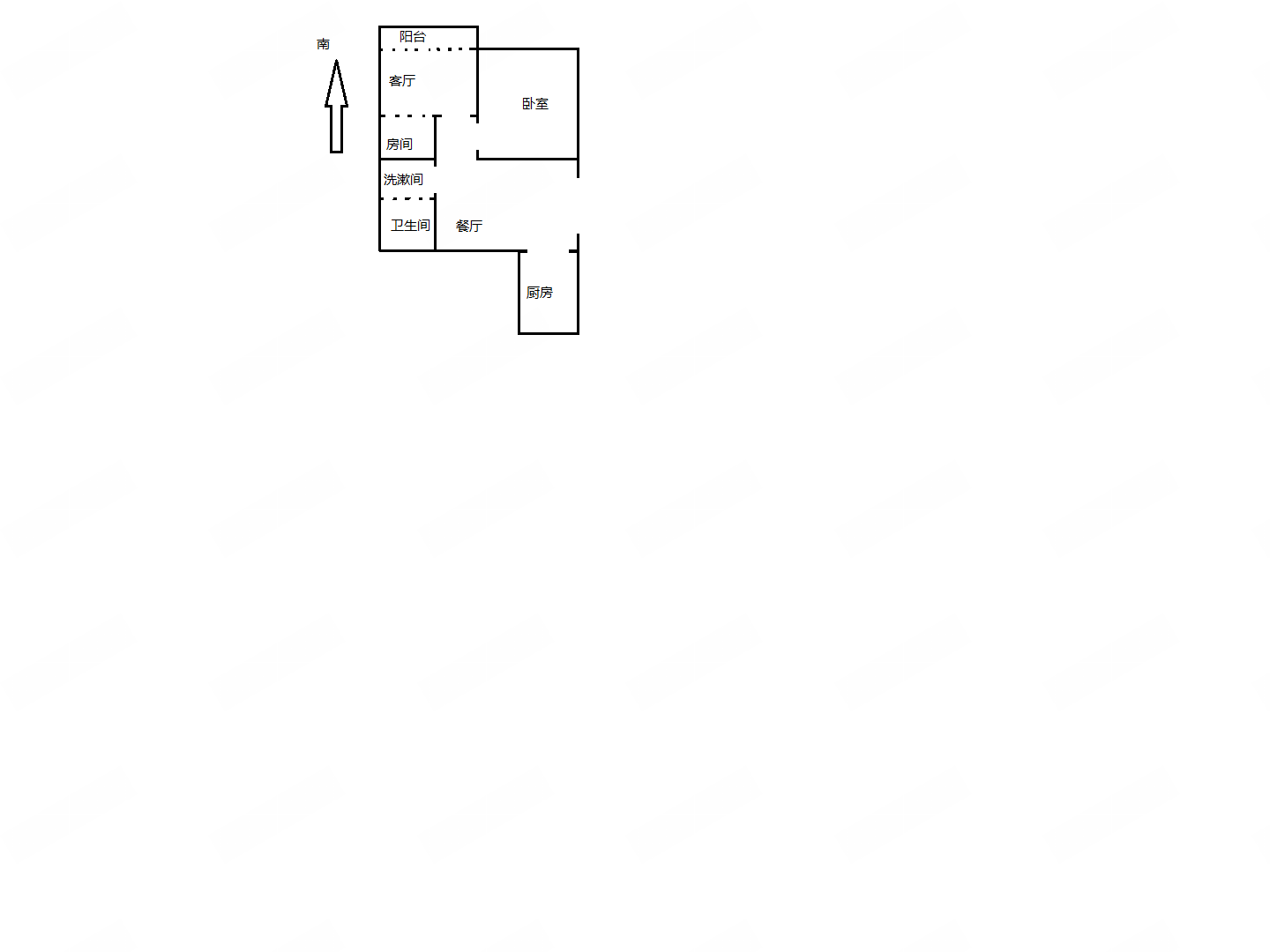 将军二园 2室1厅1卫 60.32m&sup2;