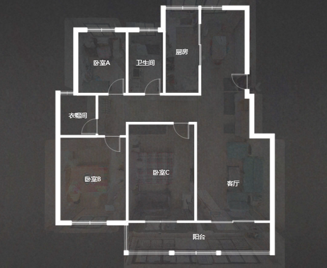 新城新苑 3室2厅2卫 135.00m&sup2;