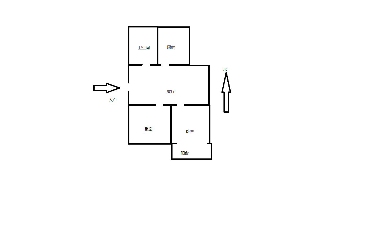 濠景园东区 2室2厅1卫 82m&sup2;