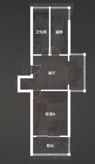 星盛花园 2室2厅1卫 87m&sup2;