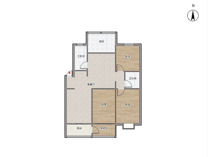 中南俪园 3室2厅2卫 139m&sup2;