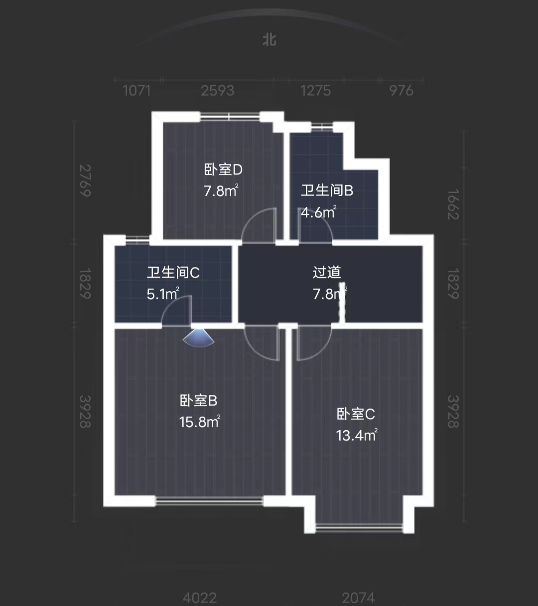 中南熙悦(南通经济技术开发区) 4室2厅2卫 131.00m&sup2;