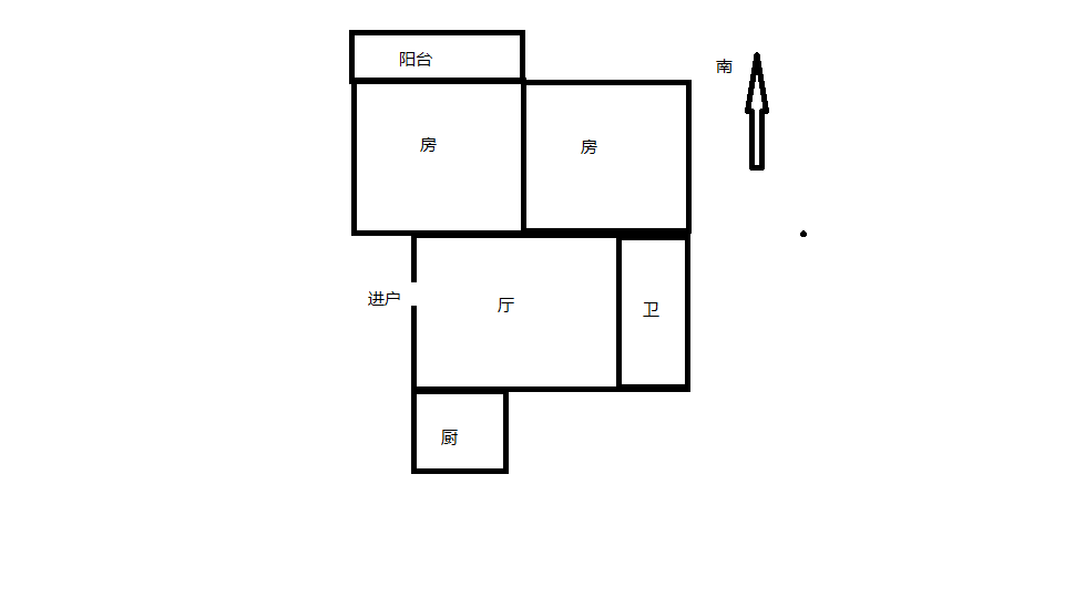北郭北村 2室1厅1卫 65m&sup2;