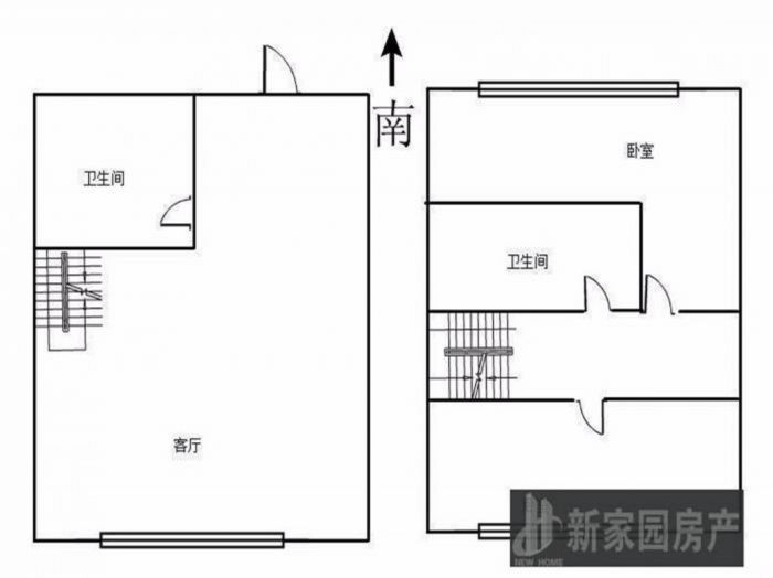 南山国际社区 2室1厅1卫 70m&sup2;