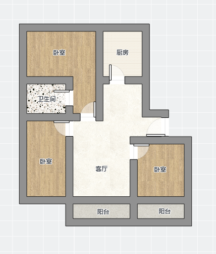 华辰大厦 3室2厅1卫 150m&sup2;