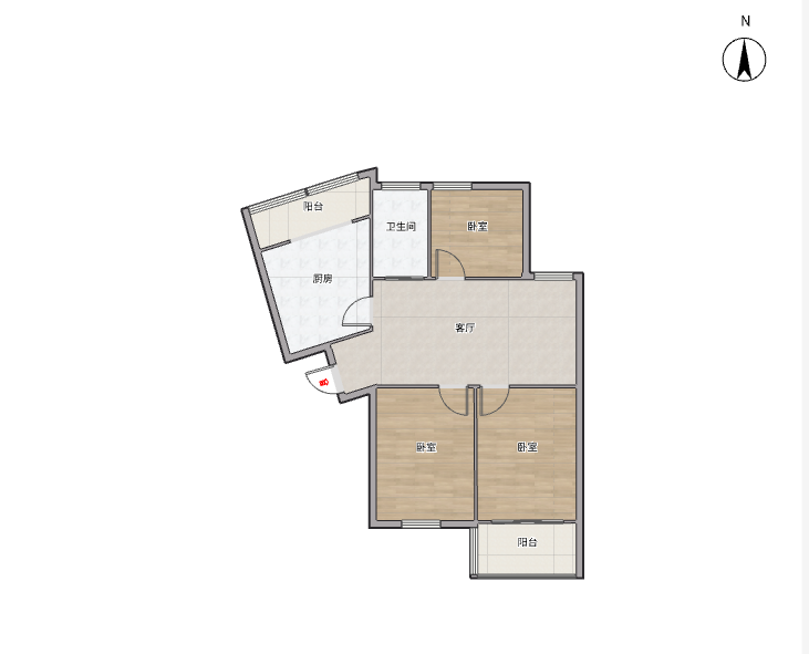 教育新村 3室1厅1卫 102m&sup2;