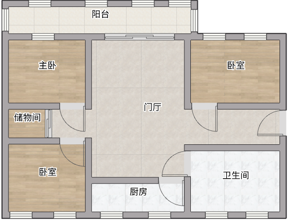 濠南路32号小区 3室2厅2卫 138m&sup2;