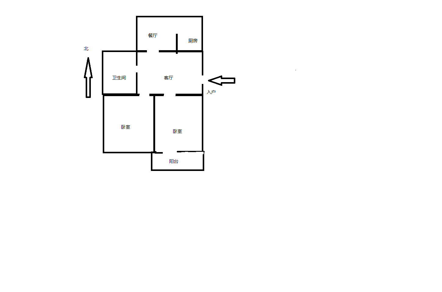易家桥新村 2室1厅1卫 66m&sup2;
