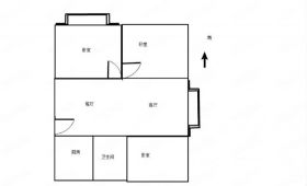皇家花园北区 3室2厅1卫 109m&sup2;