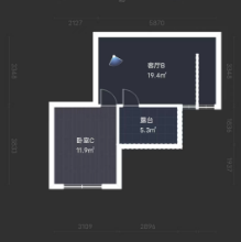 惠泽苑 3室2厅1卫 86m&sup2;