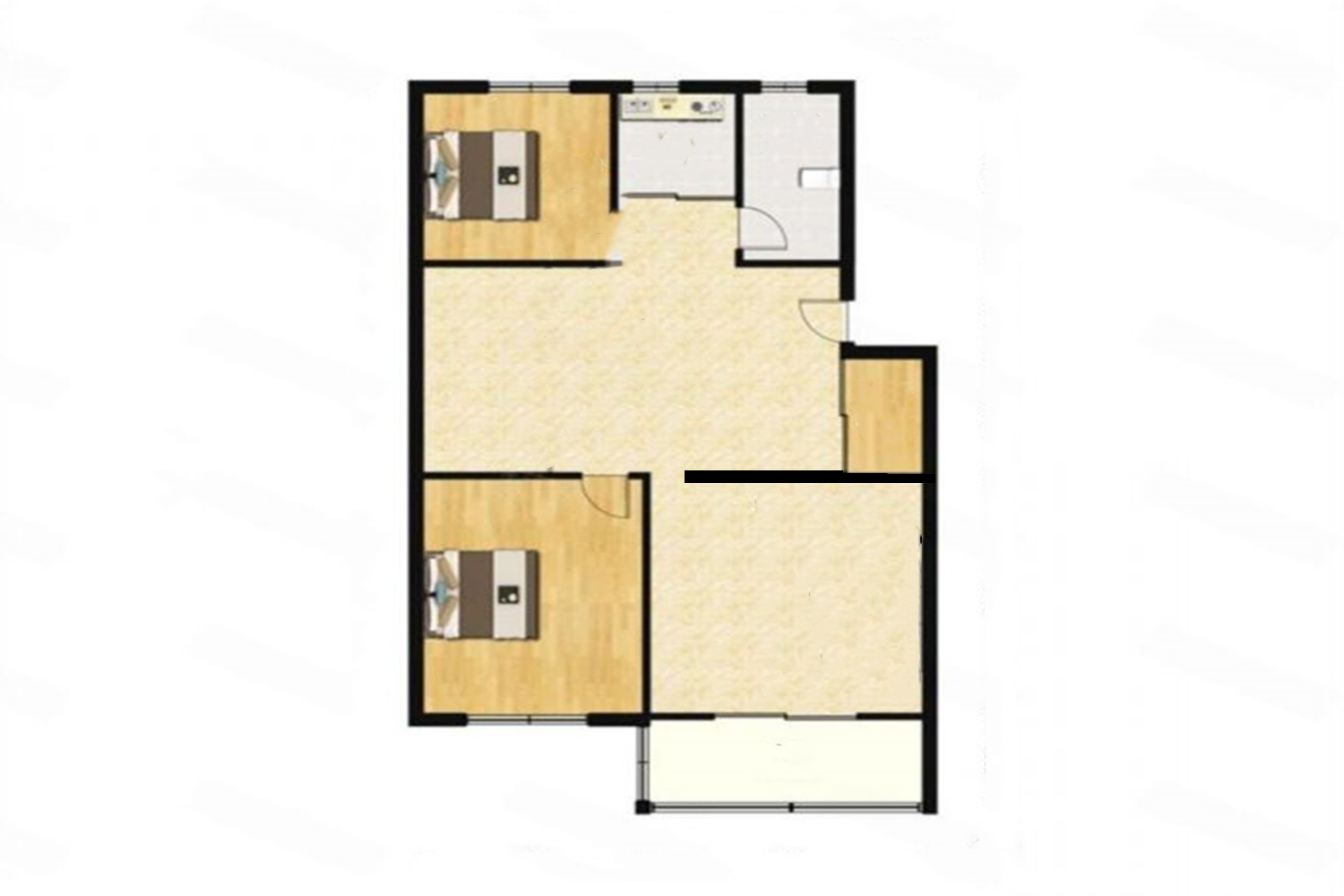 怡居北苑 3室2厅1卫 75.00m&sup2;