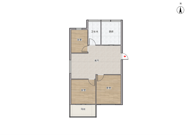 天馨花苑 3室1厅1卫 101m&sup2;