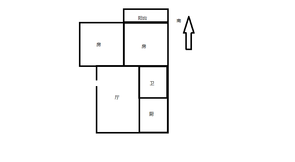 北园新村 2室1厅1卫 64m&sup2;